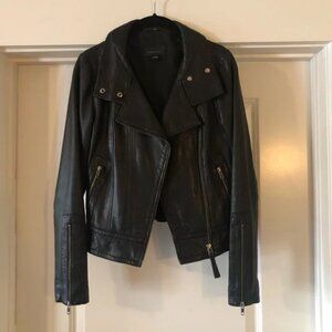 Mackage for Aritzia Kenya black leather motorcycle jacket XS